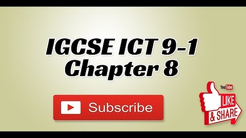 IGCSE 9 1 ICT Chap 8