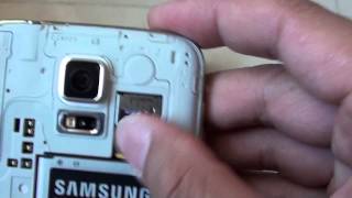Samsung Galaxy S5: How to Insert a Micro SD Card - YouTube