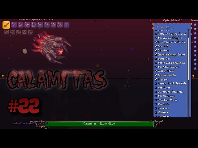 Terraria Boss Checklist #22 - Calamitas! (Expert mode) 