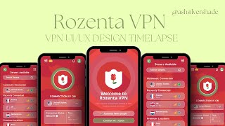 Rozenta VPN UI Design timelapse screenshot 5