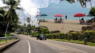 ภูเก็ต2022 ถนนภูเก็ตจากกมลาไปหาดสุรินทร์ ,หาดสุรินทร์, ทะเลภูเก็ต,หาดภูเก็ต @Phuket Thailand Journey