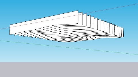 Making a Wavy Wood Ceiling in SketchUp