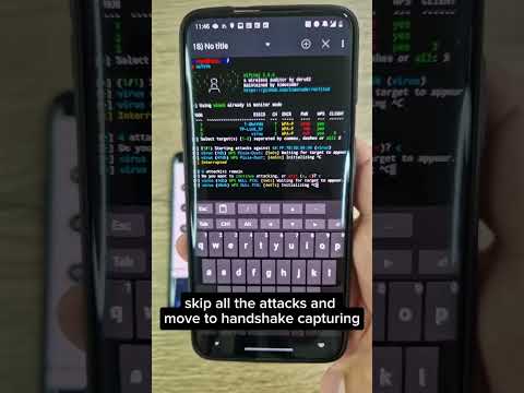 Wi-Fi hacking using just smartphone (Wifite)