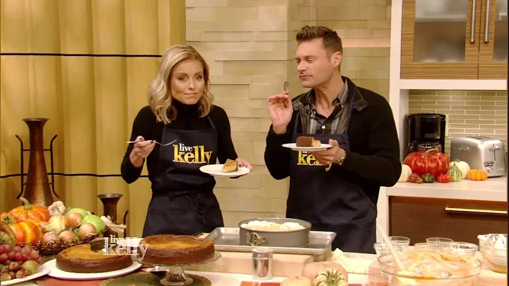 Kelly and Ryan Seacrest Bake Pumpkin Ricotta Chees...