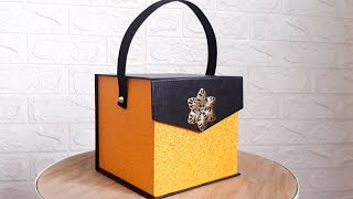 DIY Gift Box | Ide Kotak Hampers Lebaran | Handmade Box With Handle