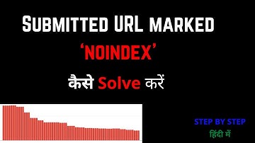 Submitted URL marked NOINDEX Error in Search Console 2021