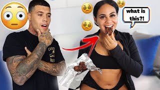 I GAVE MY EX GIRLFRIEND AN EDIBLE WITHOUT HER KNOWING TO SEE HER REACTION! *HILARIOUS*