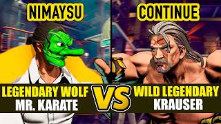 FF COTW ▰ NIMAYSU (Mr. Karate) vs CONTINUE (Wolfgang Krauser) ▰ High Level Gameplay