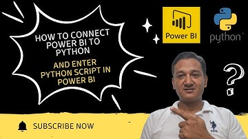 How To Connect Power BI To Python and Enter Python Script In Power BI?