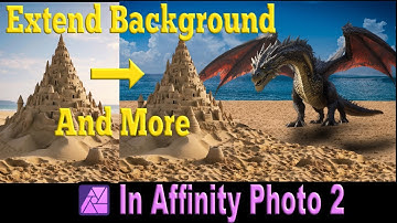 Extend backgrounds and More in Affinity Photo 2