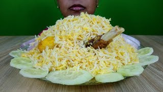 Eating special mutton biryani | Spicy Indian mutton biryani