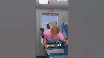 Pulling The Emergency Door On A Plane in 🤔 #trending #shorts
