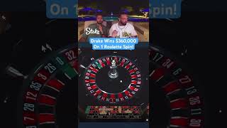 Drake Wins $360,000 On 1 Roulette Spin! #drake #roulette #casino #maxwin #highroller #bigwin