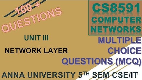 CS8591 MCQ COMPUTER NETWORKS |UNIT 3 Network Layer #CS8591 |#Anna University -5th Sem CSE/IT| Abisha