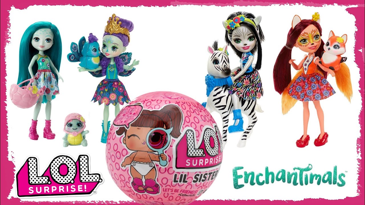 Enchantimals unboxing LOL Surprise! Lil Sisters Eye Spy