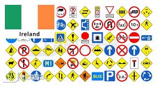 Traffic-Road Signs in Ireland (Dublin, Belfast, Cork, Limerick, Galway, Derry) | English Vocabulary screenshot 4