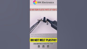 Working on plastic parts. : Mastering SOLDERING. TOP 10 mistakes YOU make as a beginner!