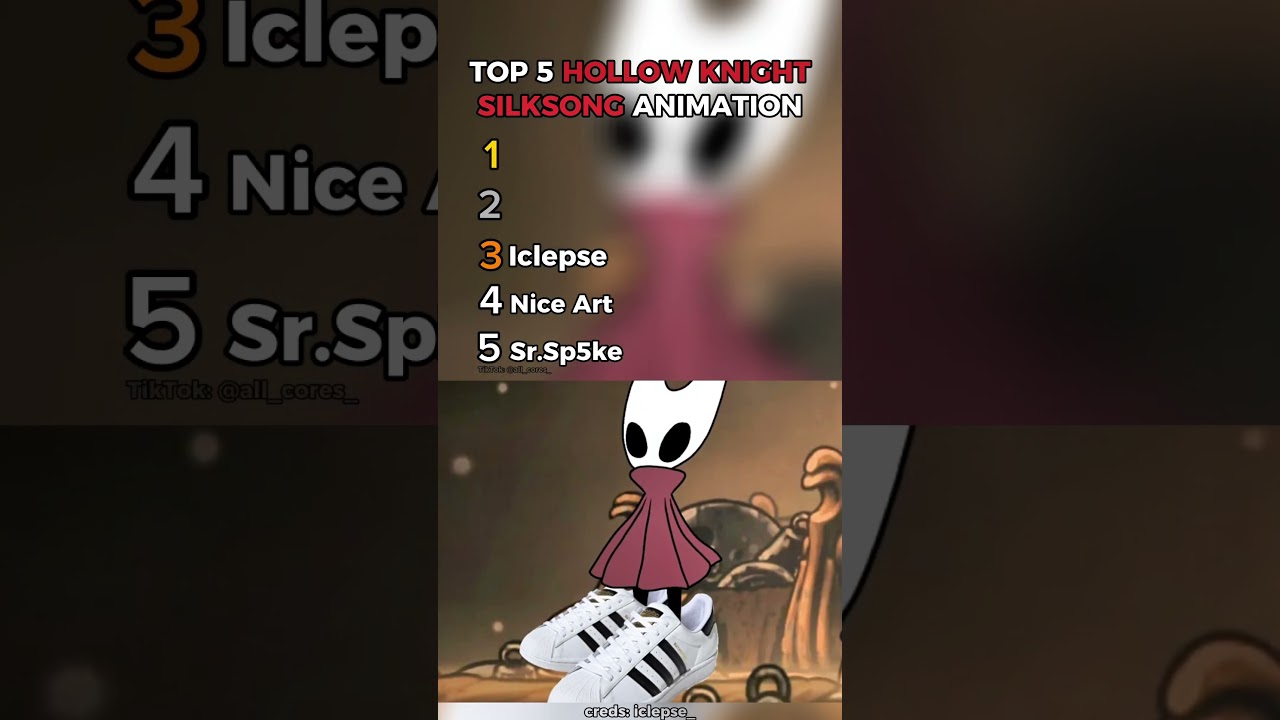 Top 5 Hollow Knight Silksong Animation #top5 #animation #anime #hollowknightsilksong