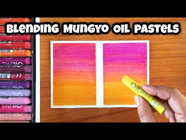 How to Blend Mungyo Oil pastels  Oil Pastel Blending Techniques for  beginners 