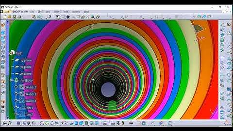 sweep explicit with reference surface in CATIA (2/3). Generative shape design. Swept surface. 