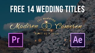 FREE 14 WEDDING TITLES | GOLDEN WEDDING TITLES 2021   TUTORIAL PART 4