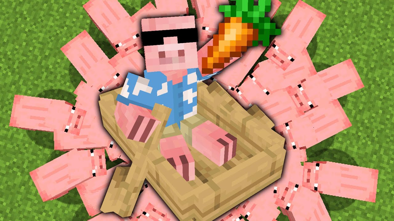 マイクラ ブタでサーフィンしてみた Shorts Youtube