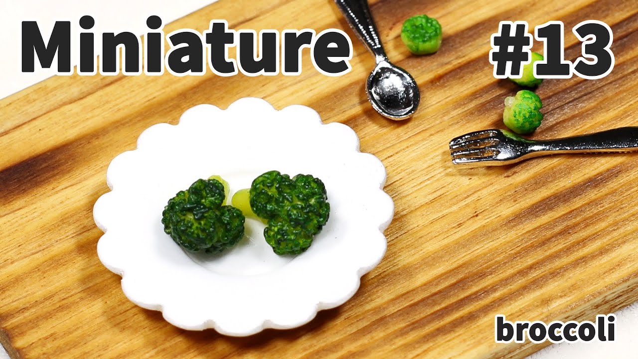 미니어쳐 토핑 만들기 #13 브로콜리 - Miniature topping series