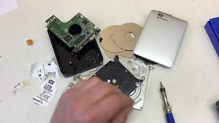 WD My Passport / Elements 2TB 2.5'' USB Hard Disk Teardown (All the Chips)