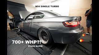 N54 SINGLE TURBO 335I DYNO