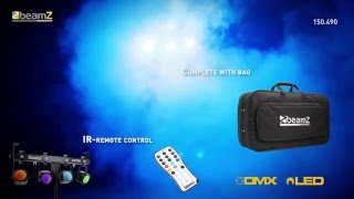 Beamz Professional Led Astro Parbar 4-Way Kit 4X 20W Cob Dmx 150.490