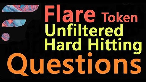 Unfiltered Hard Hitting Questions Flare Spark Token Distribution Answered in a Unique Format Video