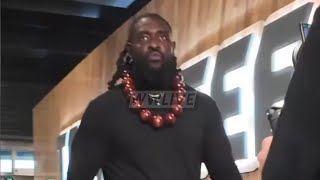 Oba Femi Walking Like We Bout To Get Roman Reigns Backstage On Wwe Raw