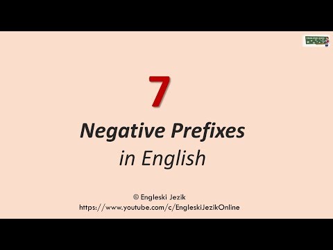 7 Negative Prefixes in English