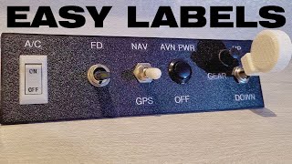 Quickly Label Home Pits, Simulator Panels & Prototypes