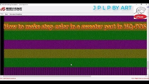 How to make step color in a sweater part in HQPDS/English(S.T)with Bengali voice Automatic Jacquard