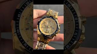 Casio Edifice Gold Watch Review | Premium Luxury Chronograph Watch #casiowatch #edgetechplus #shorts