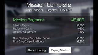The Financier Legend Stealth Solo (Entry Point: Freelancer's Cut)