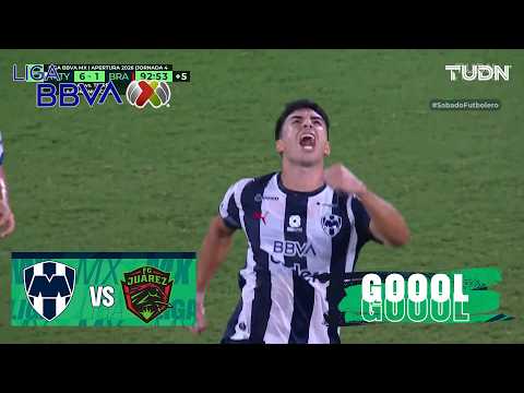 ¡Cayó el sexto de Rayados! | Monterrey vs Juárez | Liga MX - Jornada 4 Apertura 2026 | TUDN