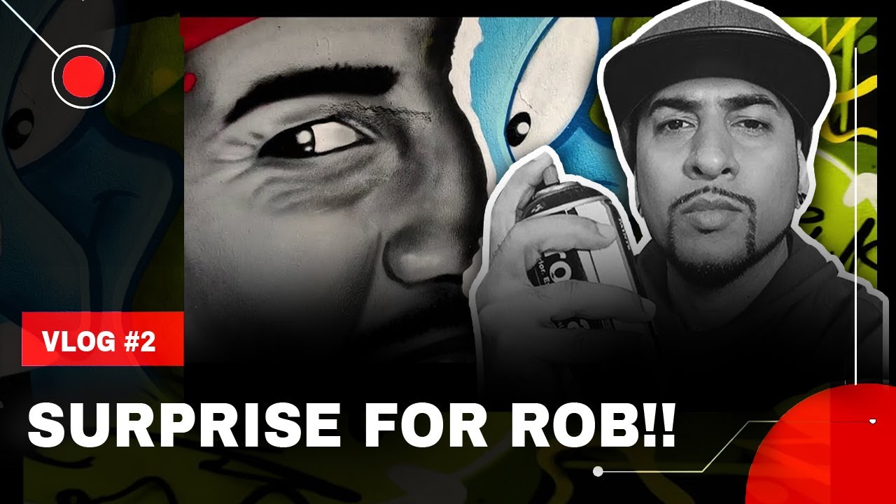 Tribute to our Childhood Genie - Rob !  Mooz Graffiti Vlog #2