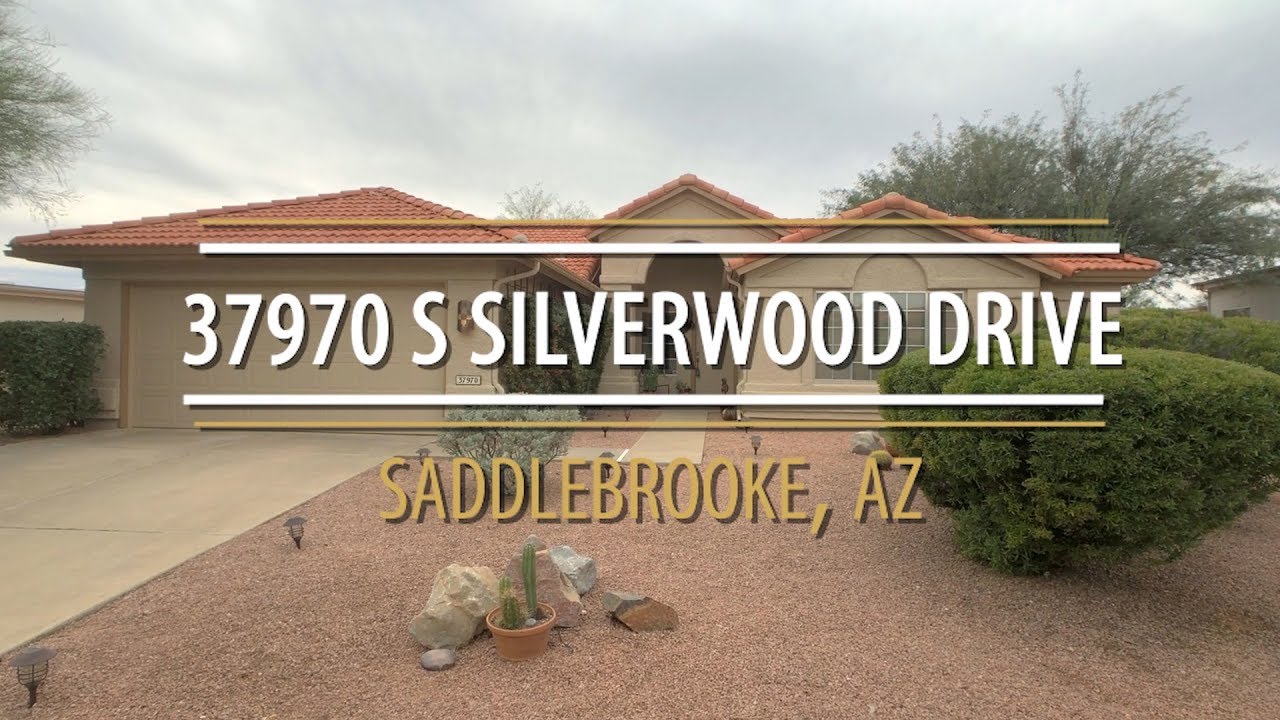 Home For Sale in Saddlebrooke, AZ 37970 S Silverwood drive YouTube