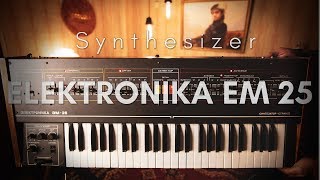 ELEKTRONIKA EM 25 - Vintage Analog String synthesizer USSR Soviet 106