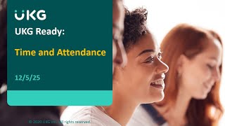 UKG Time and Attendance Training CAFS
