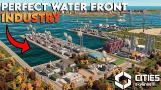 Building the Perfect Water Front Industrial Area in Cities Skylines 2 | Cities: Skylines 2 GAMEPLAY