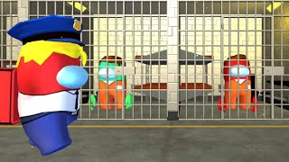 The impostor attacks the prison to release his friends || Counter impostor police strike gameplay screenshot 2