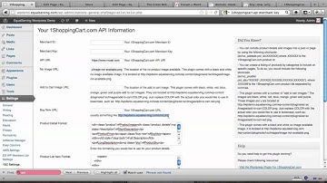 Configure Wordpress Plugin For 1ShoppingCart