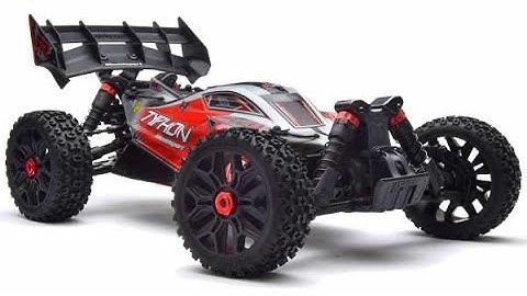 Arrma Typhon stock speed run and crash.