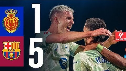 Mallorca vs Barcelona 1-5 Highlights || La Liga