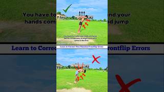Russian Frontflip Tutorial New Tips And Tricks  #shorts #frontflip #surajflyking