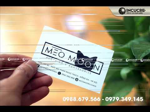 Mẫu card visit tại xưởng incucre.info