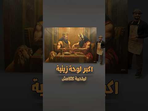 رسمت اكبر لوحة زيتية ل ملحمة كلكامش اكسبلور ابداع رسامين    لوحات رسم